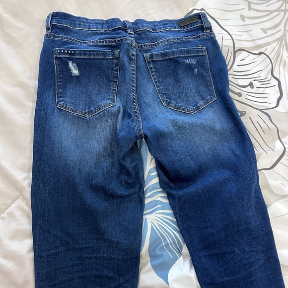 BLANK NYC • Blue Ripped Straight Leg Jeans • sz 29 • - Picture 8 of 13